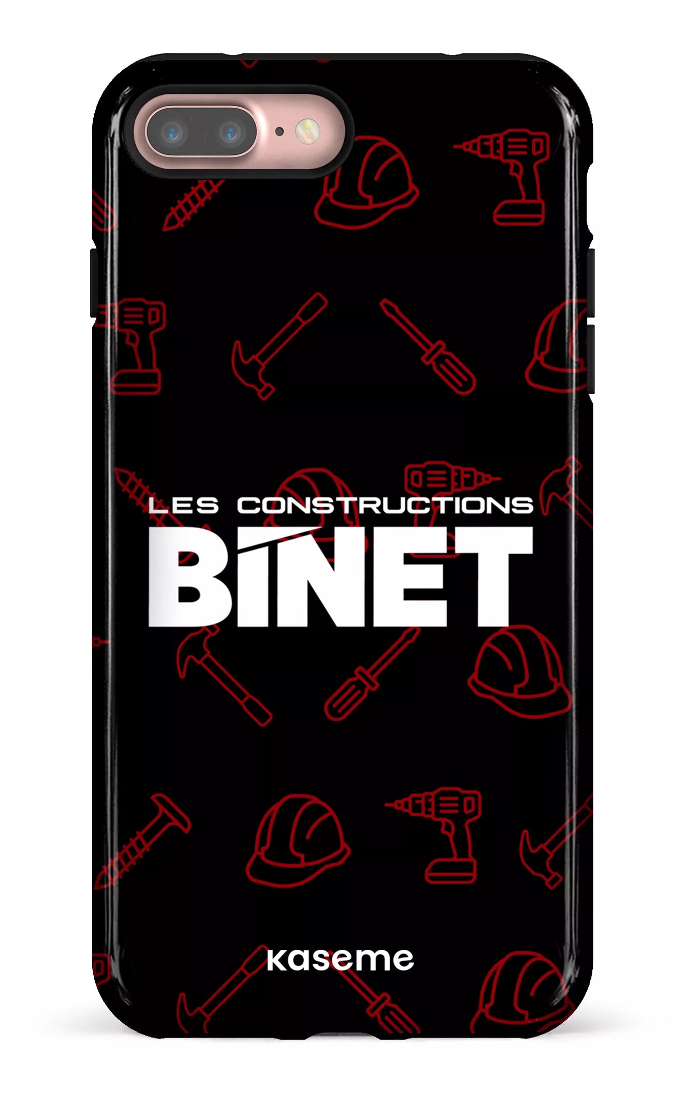 iPhone 7/8 Plus Tough Constructions Binet Noir -