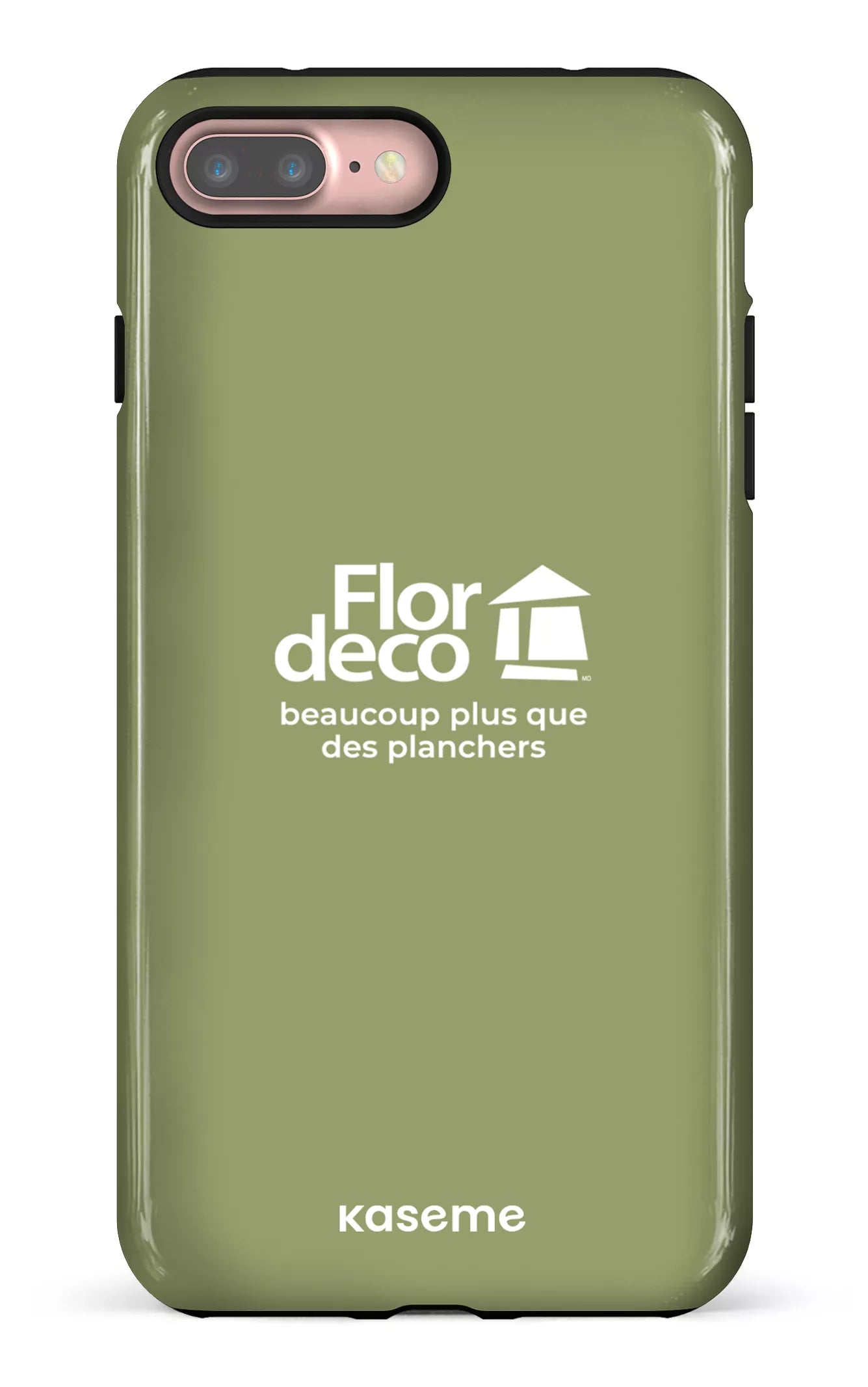 iPhone 7/8 Plus Tough Flordeco logo Sauge -