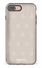 iPhone 7/8 Plus Tough Flordeco motif grège -