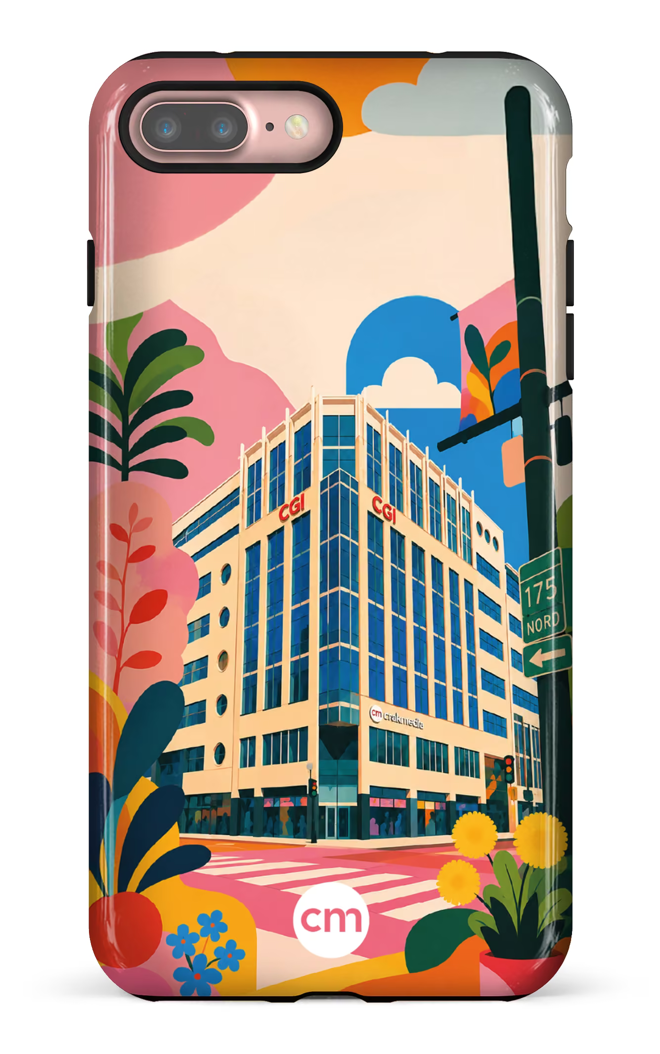iPhone 7/8 Plus Tough Funky Building Crakmedia -