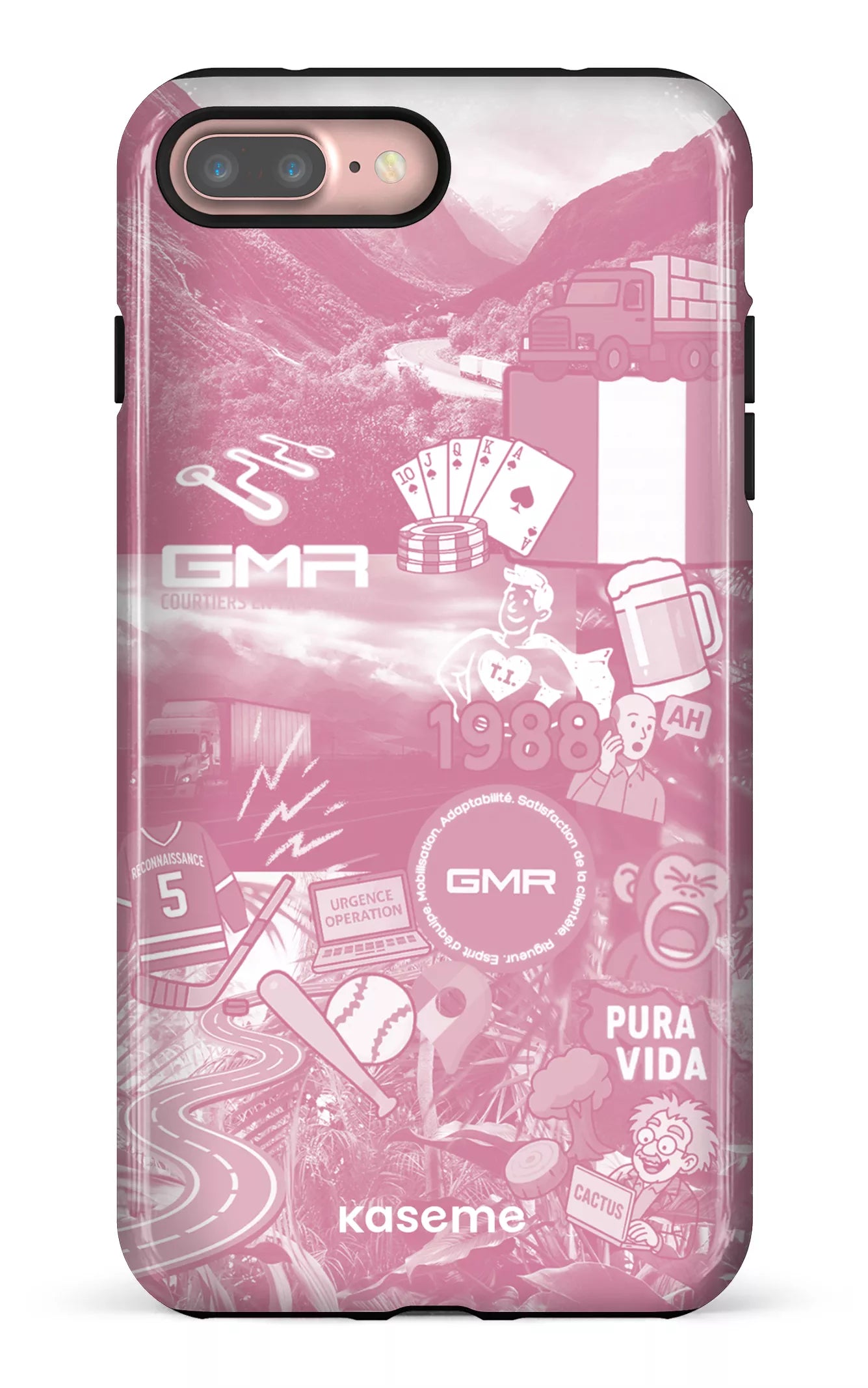 iPhone 7/8 Plus Tough GMR Collage Rose -