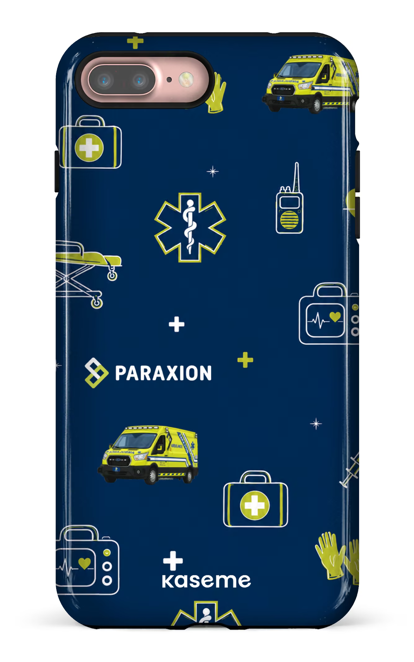 iPhone 7/8 Plus Tough Icônes bleu Paraxion -
