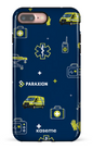 iPhone 7/8 Plus Tough Icônes bleu Paraxion -