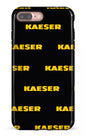 iPhone 7/8 Plus Tough Kaeser Pattern Noir -