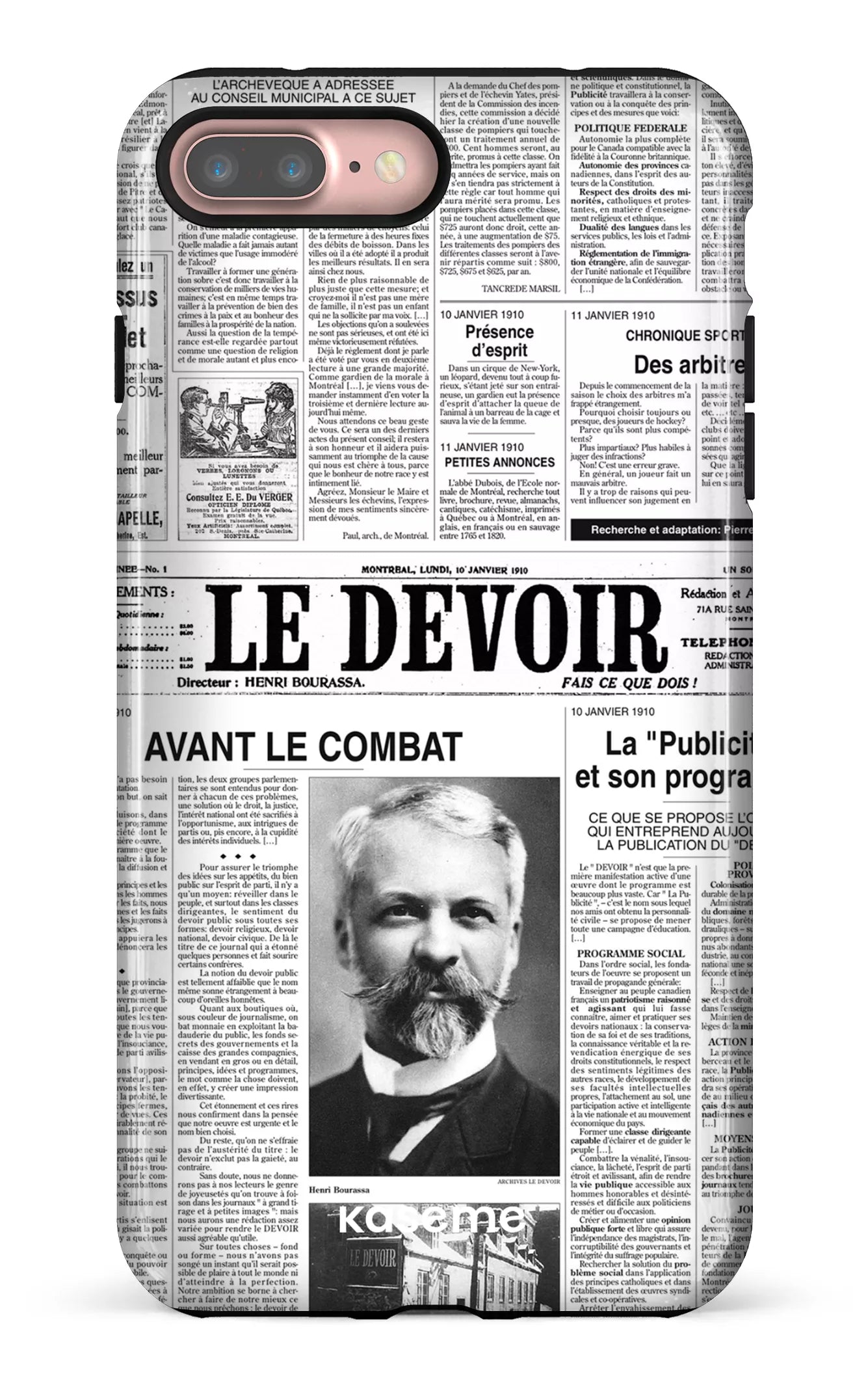 iPhone 7/8 Plus Tough Le Devoir — Premier édito -