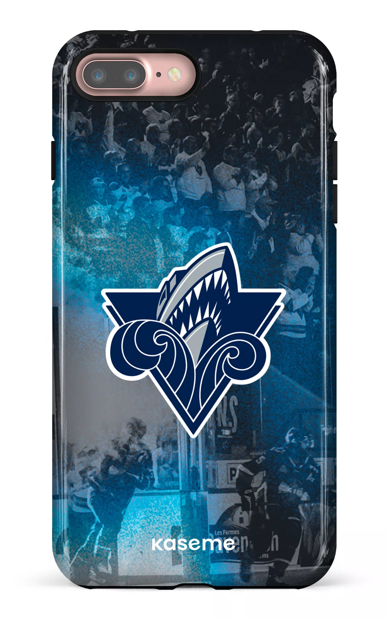 iPhone 7/8 Plus Tough Océanic Logo & Foule -