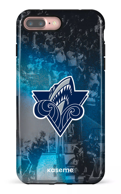 iPhone 7/8 Plus Tough Océanic Logo & Foule -