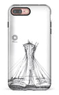 iPhone 7/8 Plus Tough Parc Olympique - Croquis Blanc -