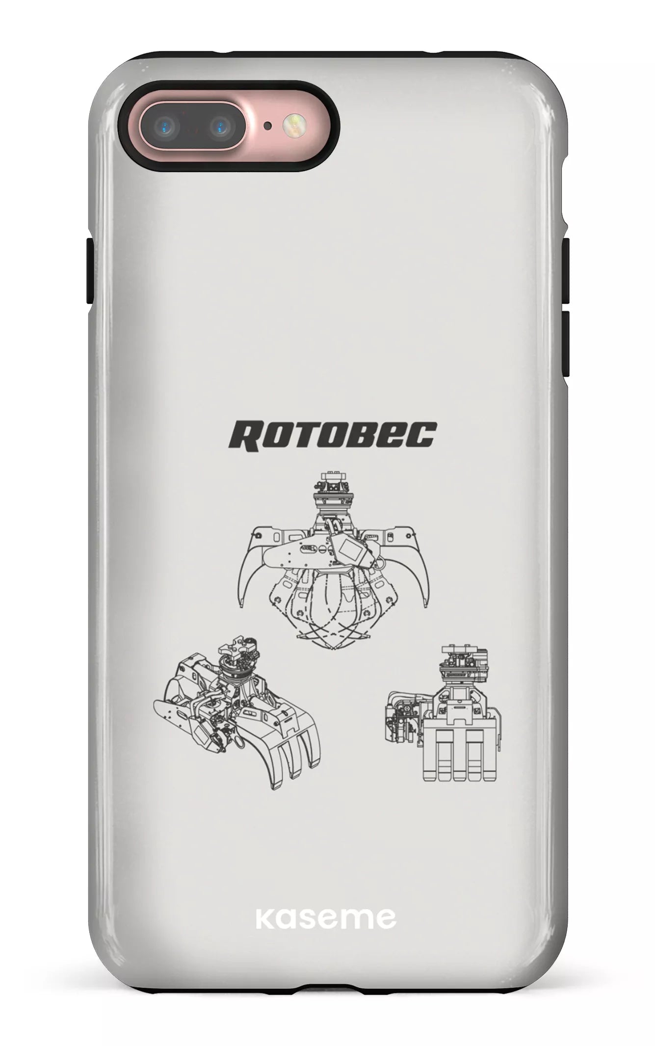 iPhone 7/8 Plus Tough Rotobec Gris -