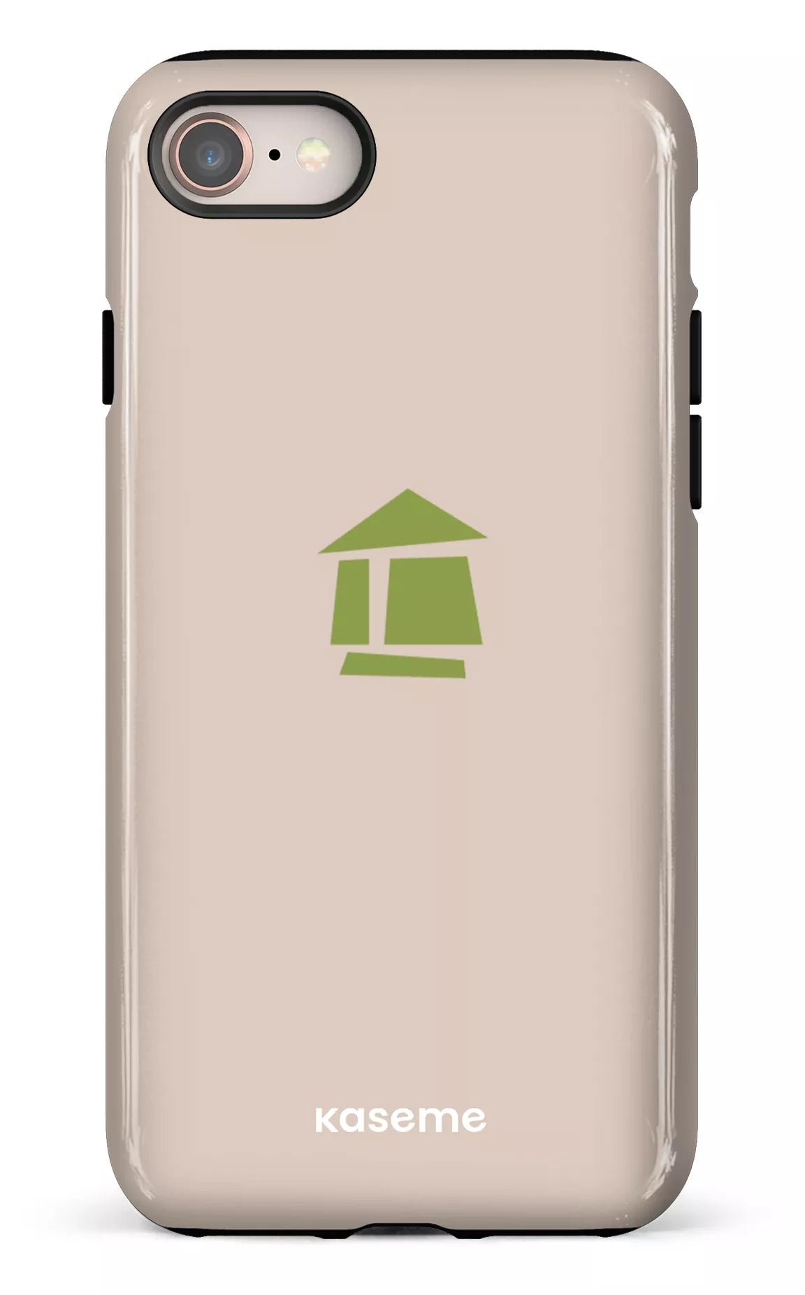 iPhone 7/8 Tough Flordeco logo grège -