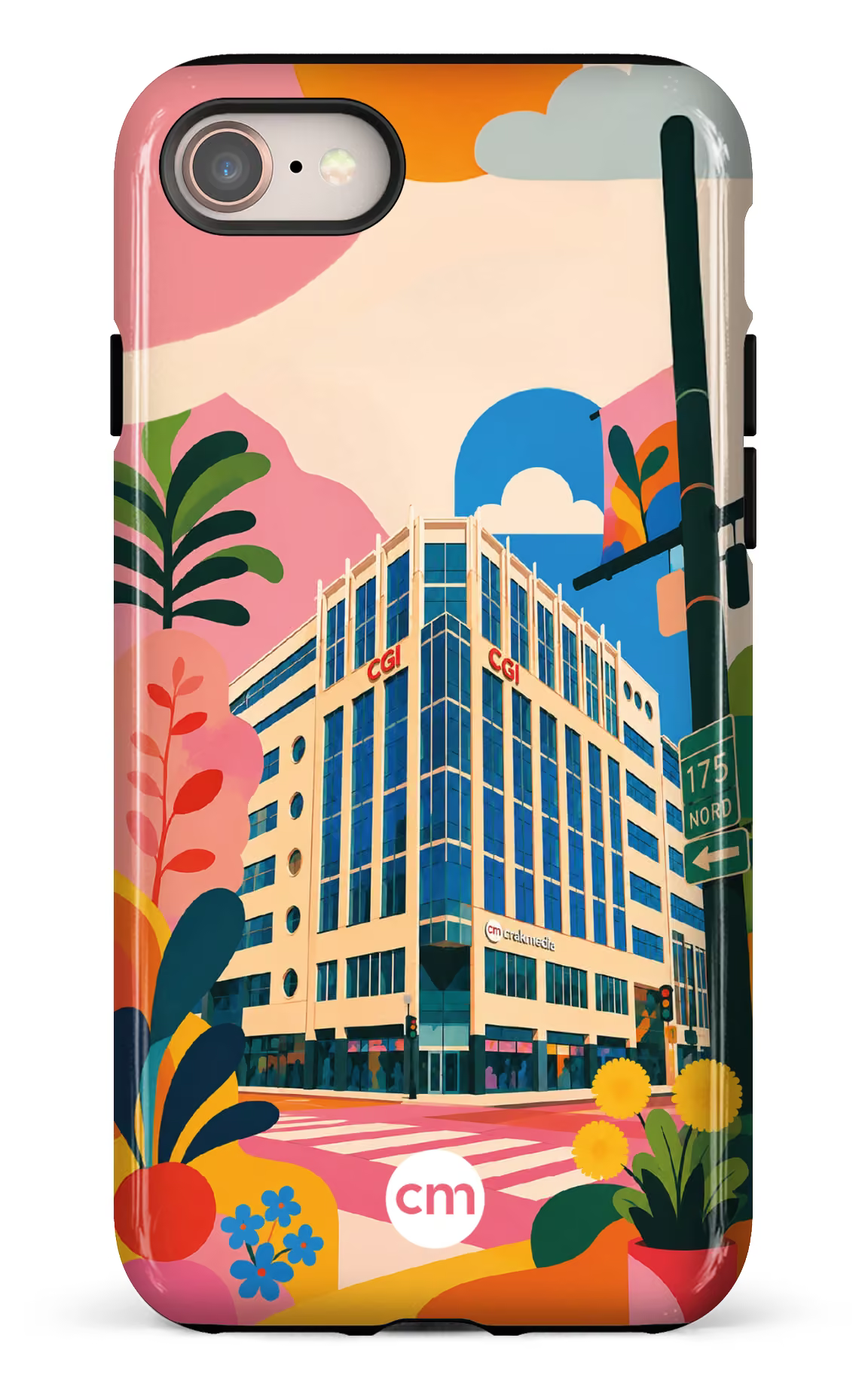 iPhone 7/8 Tough Funky Building Crakmedia -