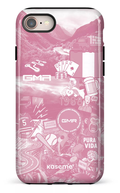 iPhone 7/8 Tough GMR Collage Rose -