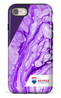 iPhone 7/8 Tough Peinture marbrée claire violette de Francheville -