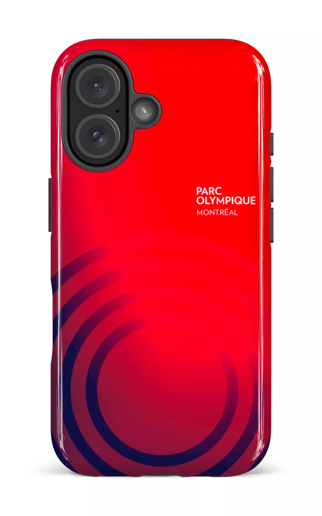 iPhone 16 Impact Case Parc Olympique - Logo Rouge/Bleu -