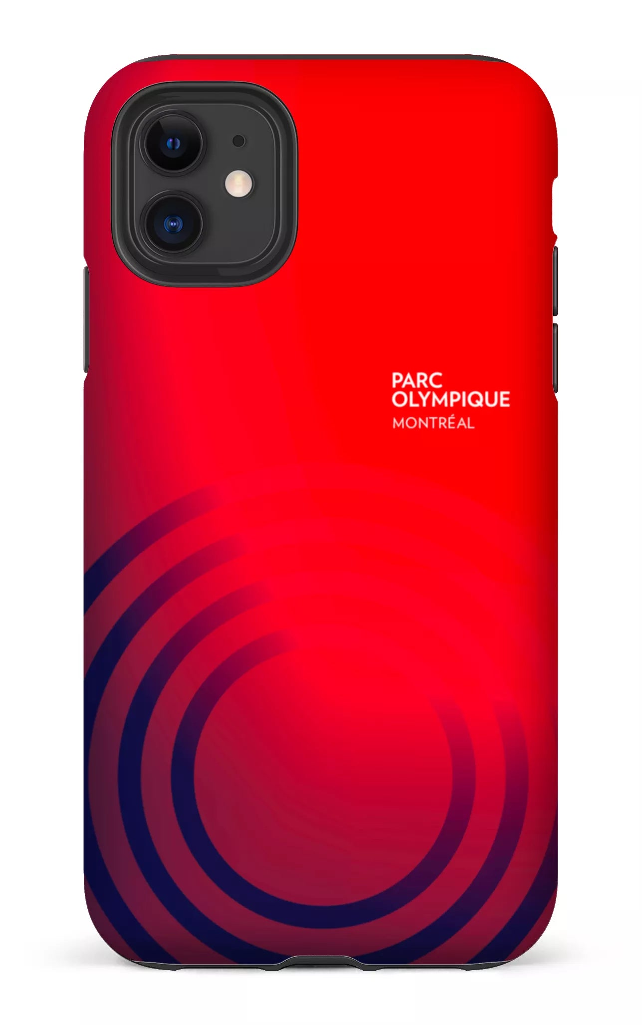 iPhone 11 Tough Matte Parc Olympique - Logo Rouge/Bleu -