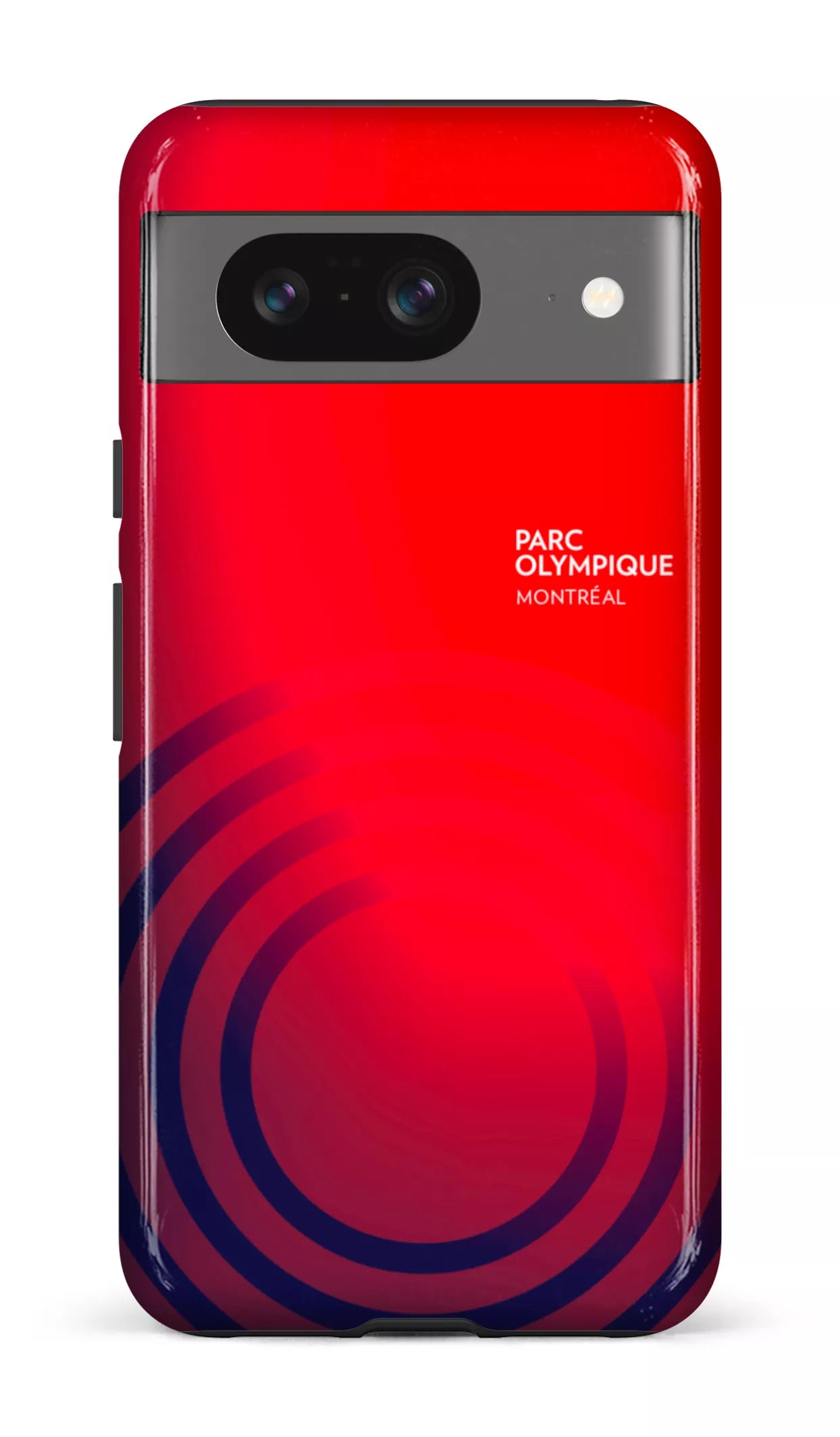 Google Pixel 8 Tough Gloss Parc Olympique - Logo Rouge/Bleu -