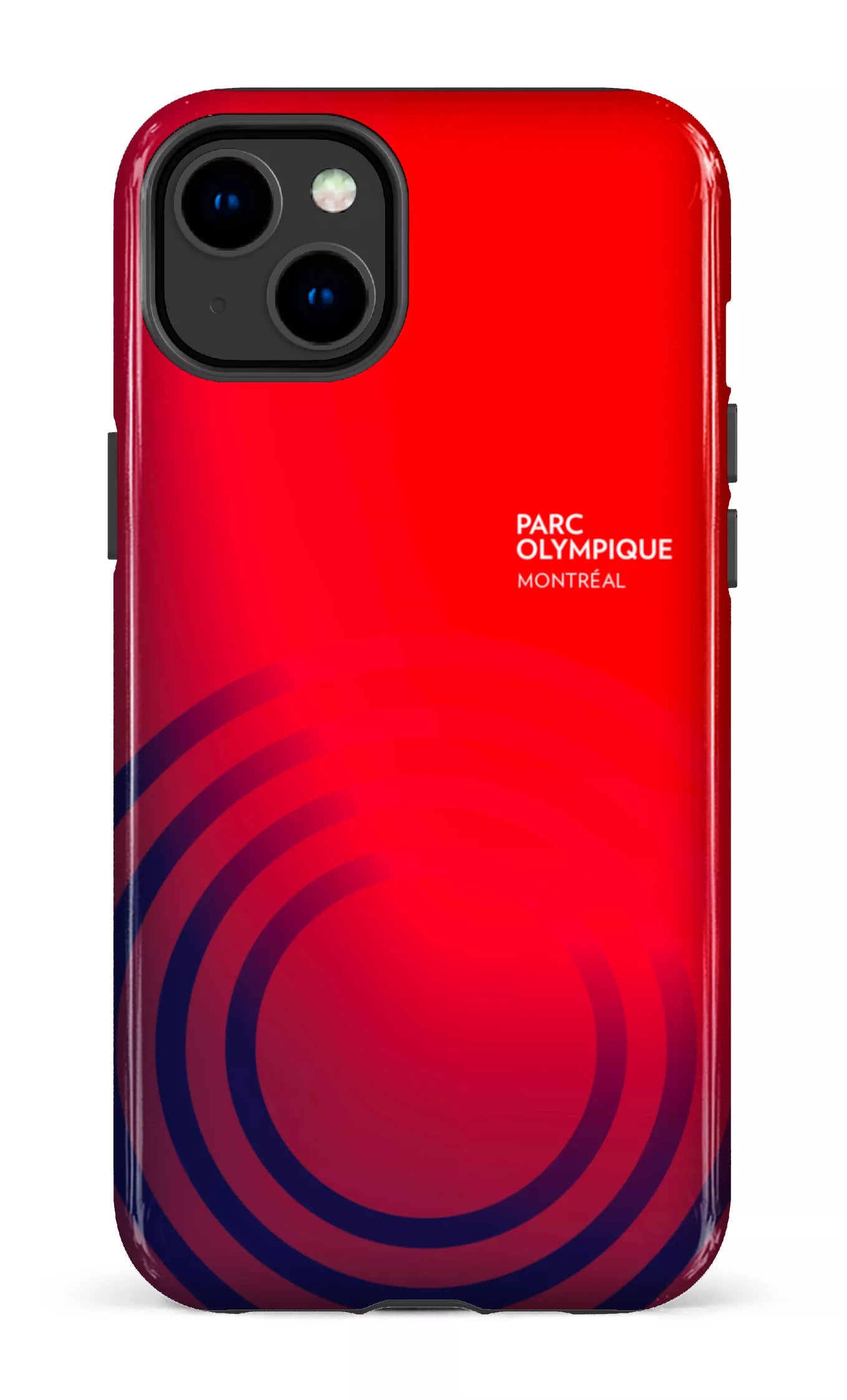 iPhone 14 Plus Tough Gloss Parc Olympique - Logo Rouge/Bleu -