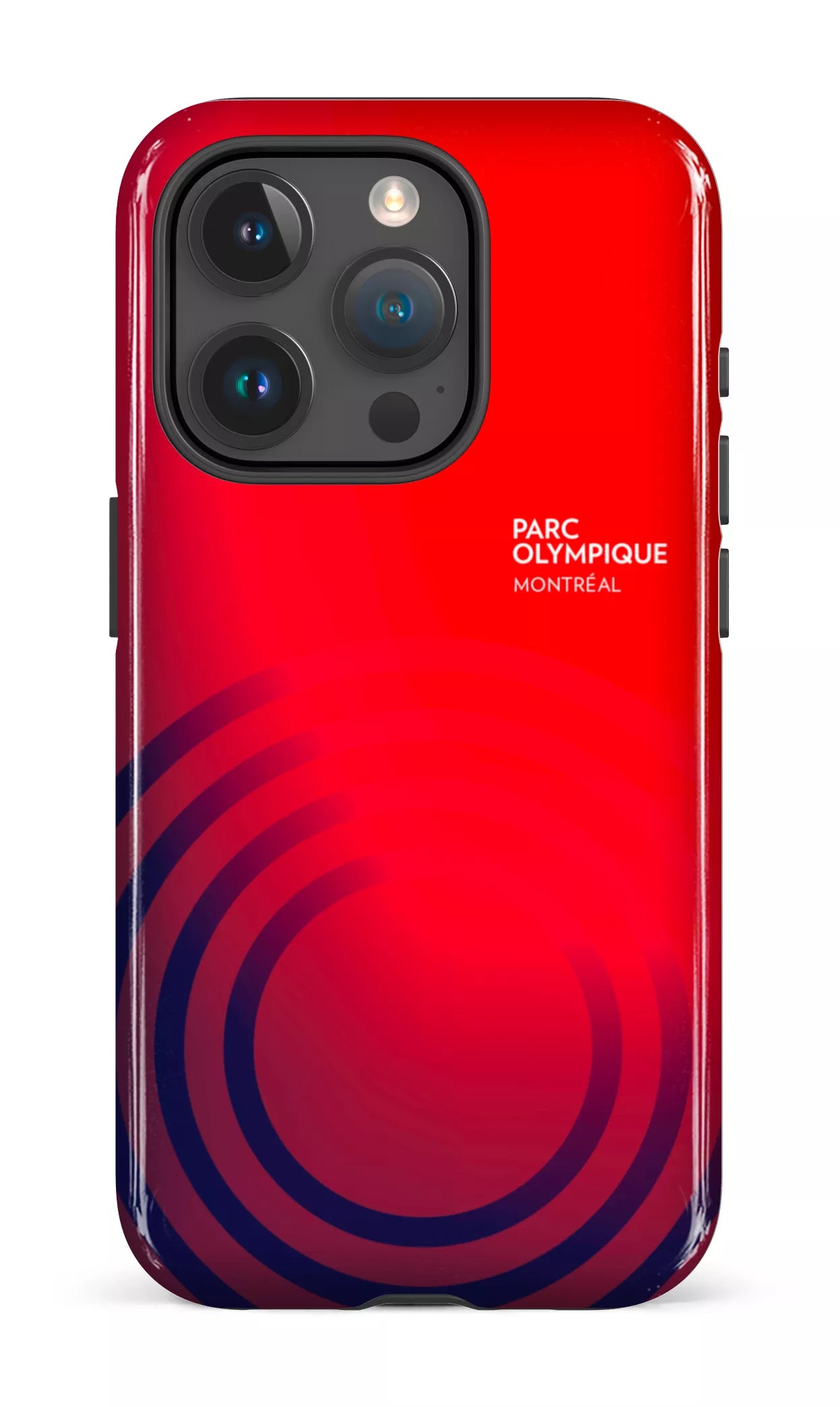 iPhone 15 Pro Tough Parc Olympique - Logo Rouge/Bleu -