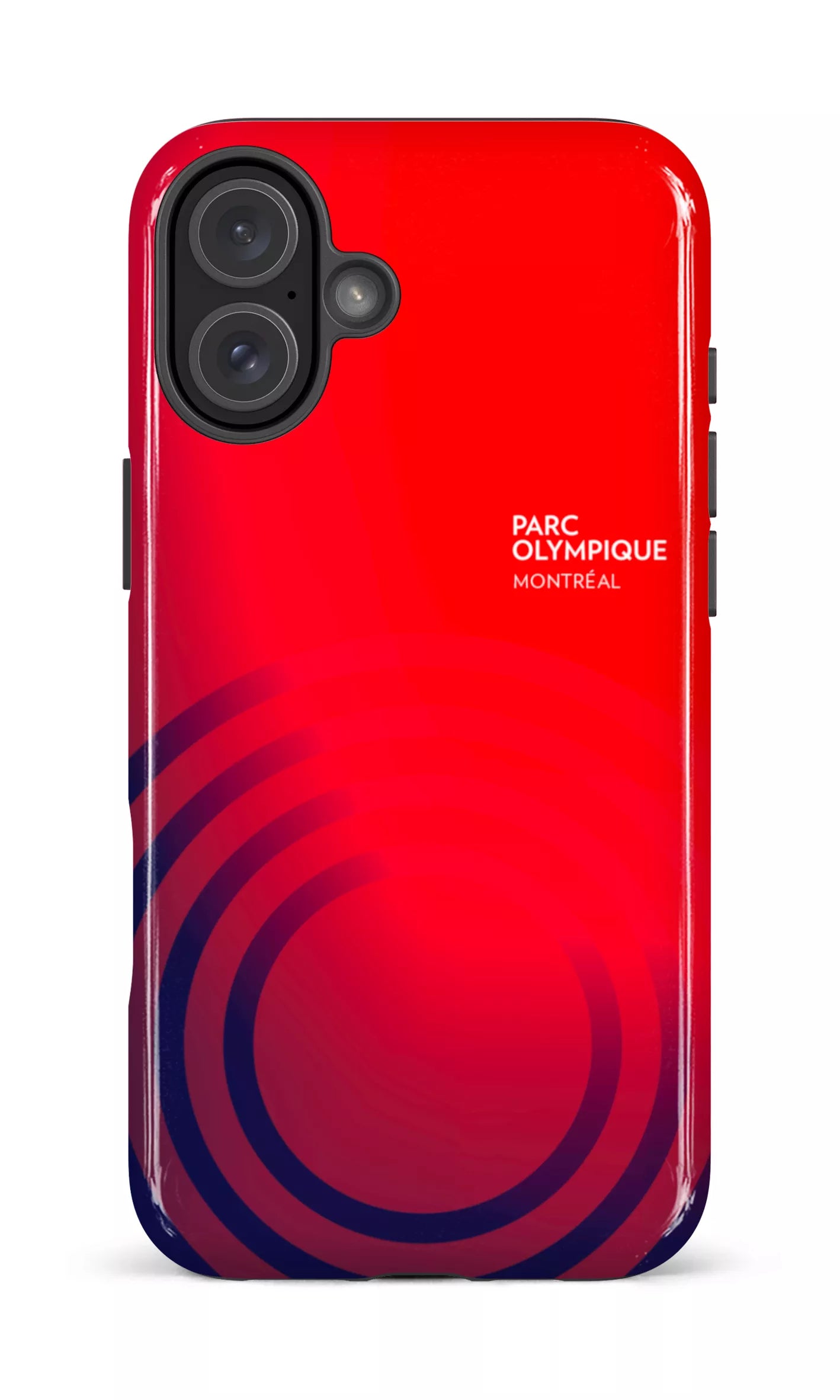 iPhone 16 Plus Impact Case Parc Olympique - Logo Rouge/Bleu -