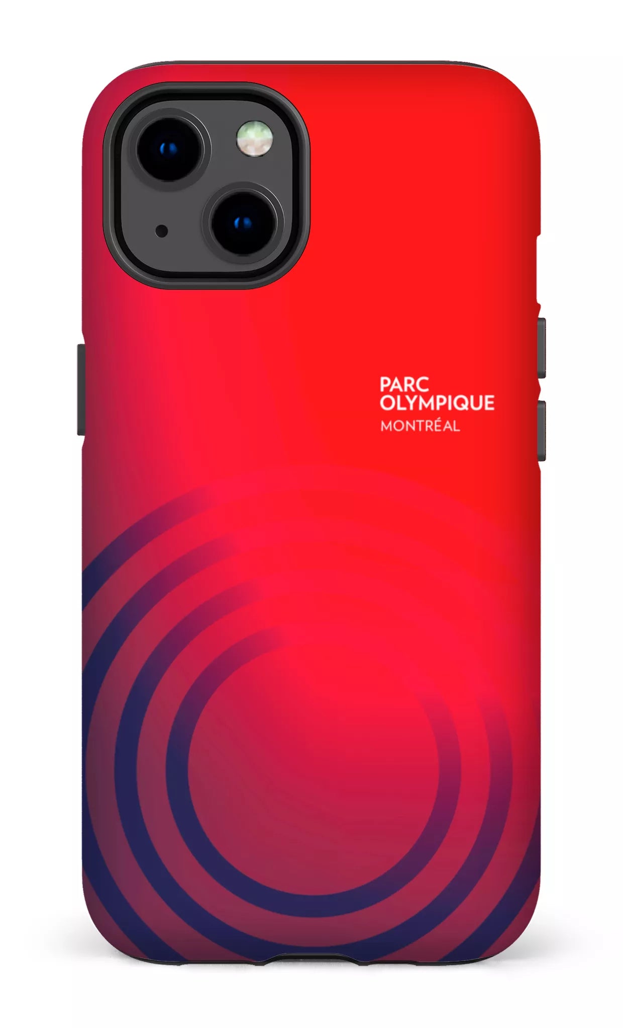 iPhone 13 Tough Matte Parc Olympique - Logo Rouge/Bleu -