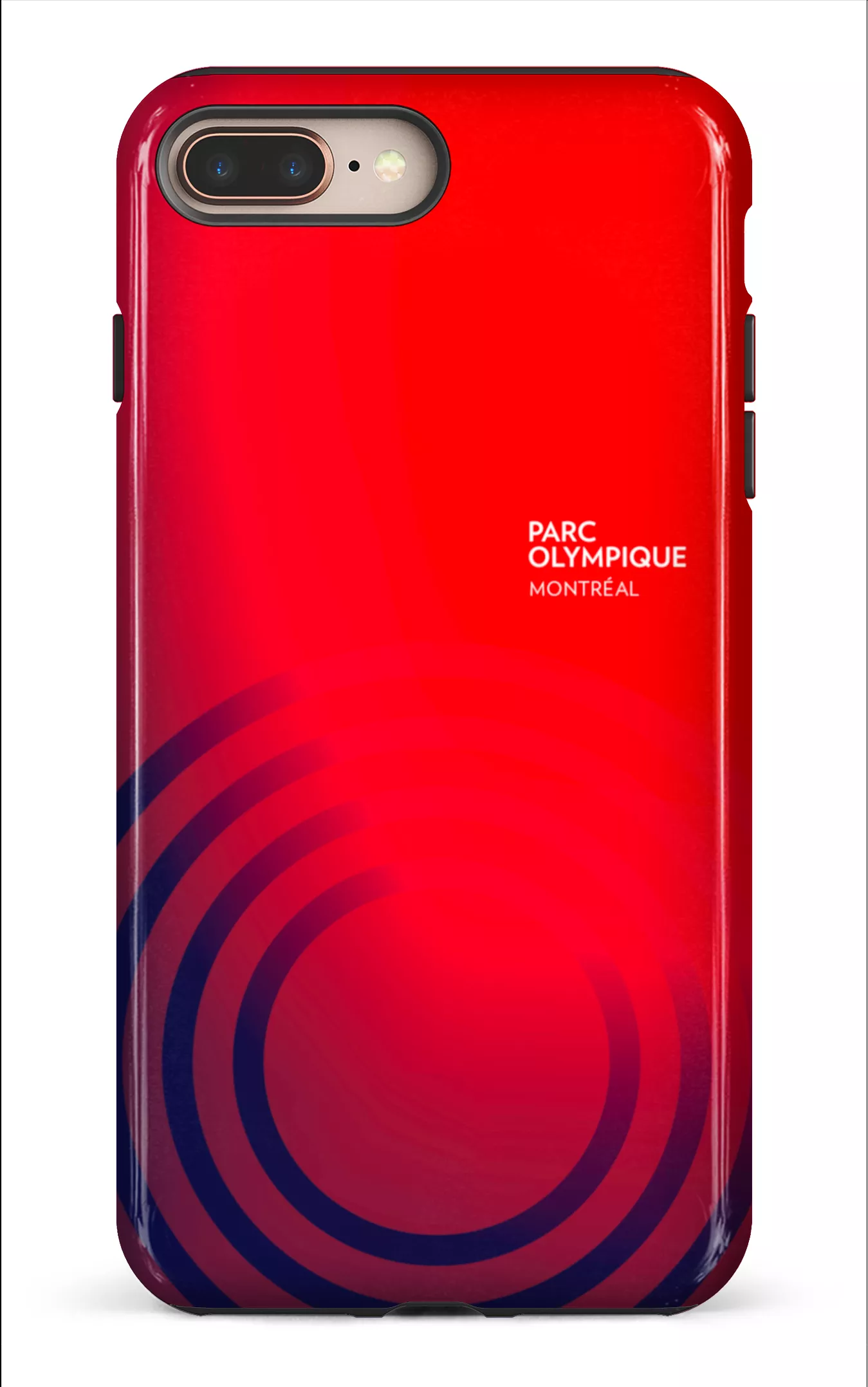 iPhone 8 Plus Tough Parc Olympique - Logo Rouge/Bleu -