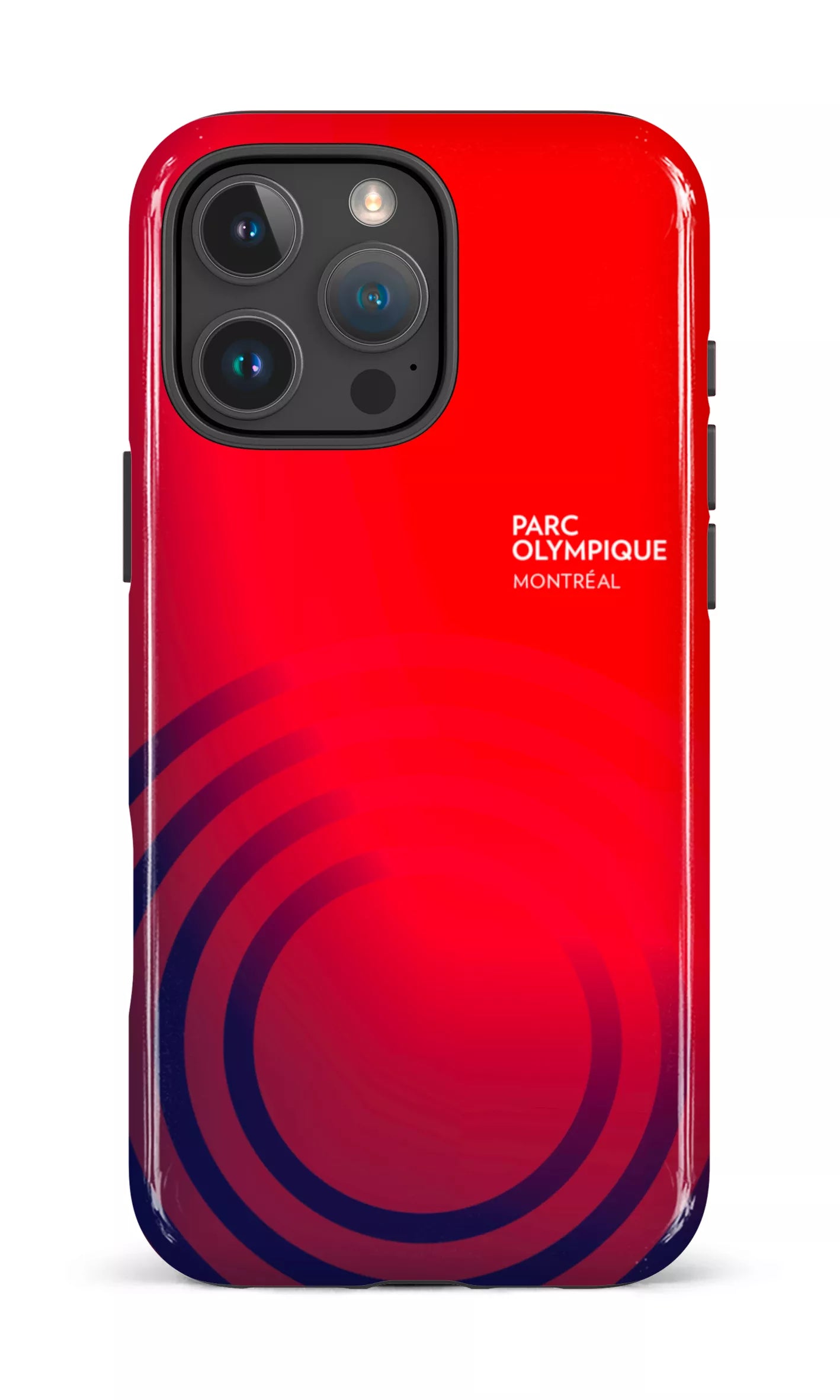 iPhone 16 Pro Max Impact Case Parc Olympique - Logo Rouge/Bleu -