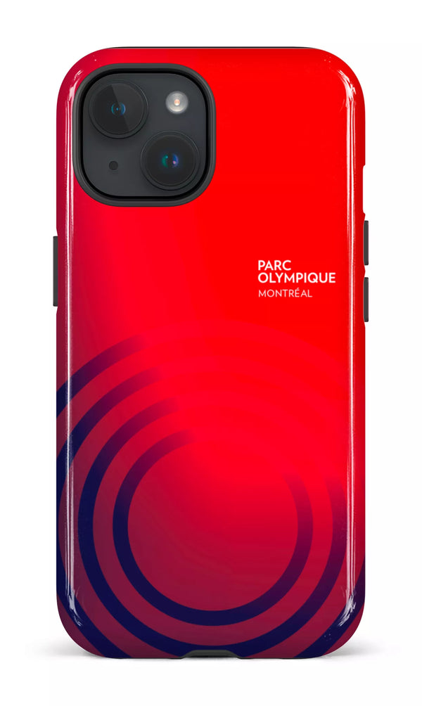 iPhone 15 Tough (Gloss) Parc Olympique - Logo Rouge/Bleu -