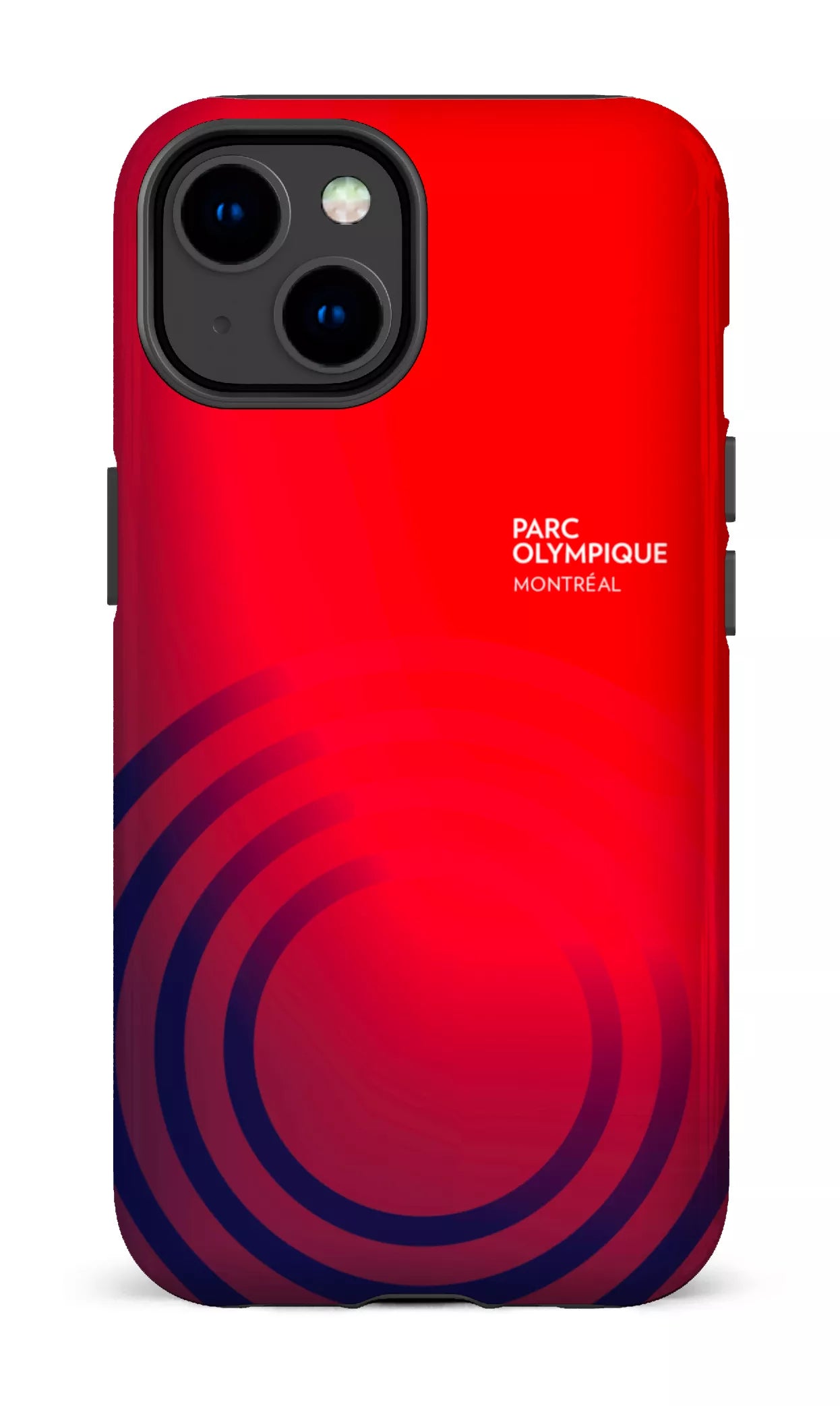 iPhone 14 Tough Gloss Parc Olympique - Logo Rouge/Bleu -