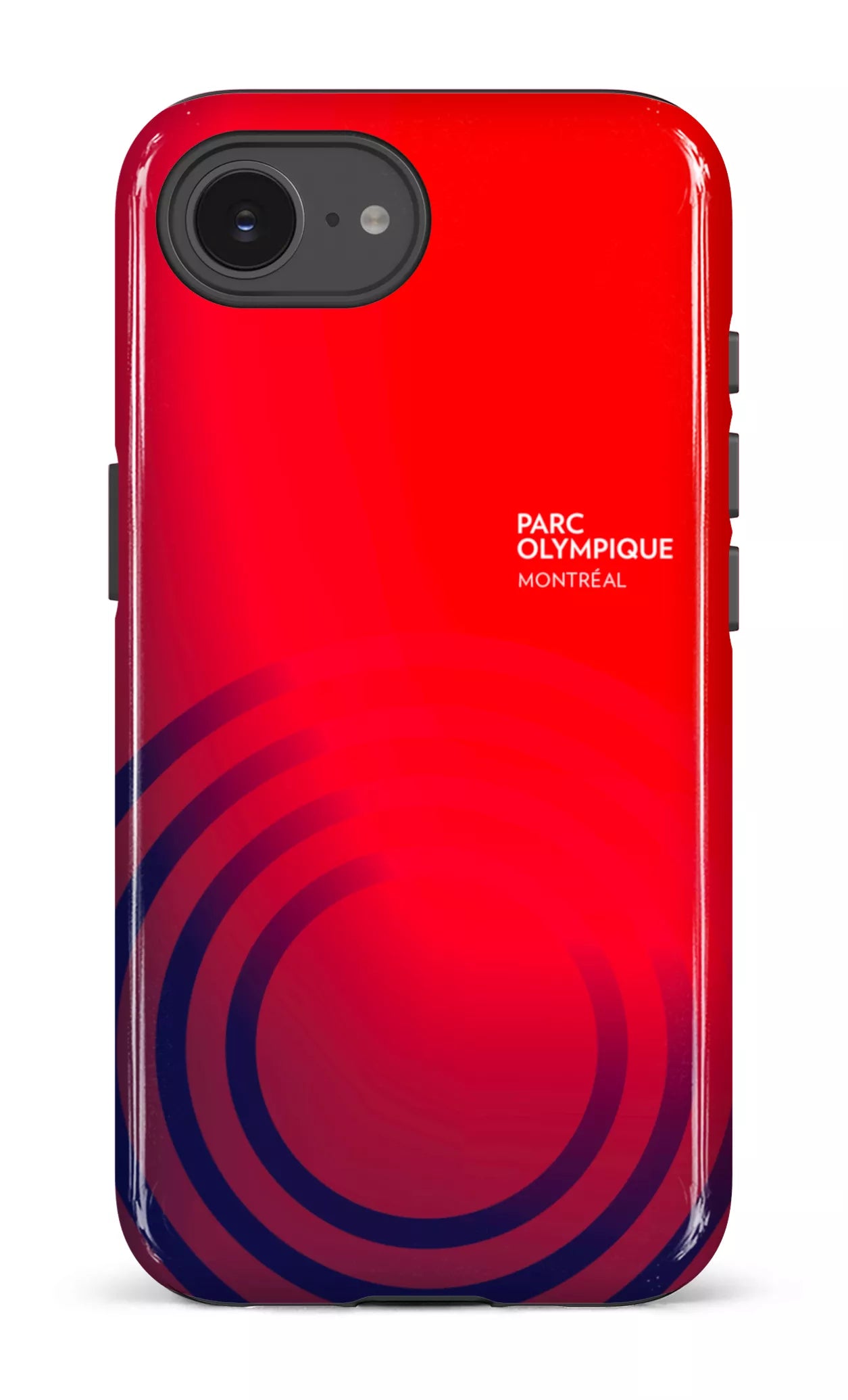 IPhone 16 E Impact Case Parc Olympique - Logo Rouge/Bleu -