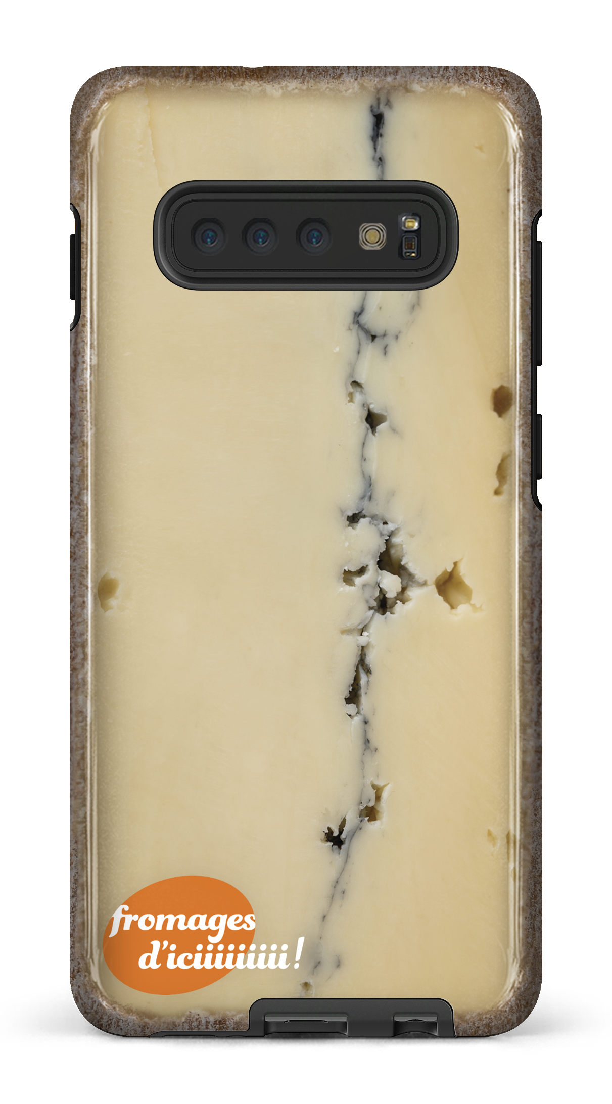 Galaxy S10 Plus Tough Fromage Cendré Logo -