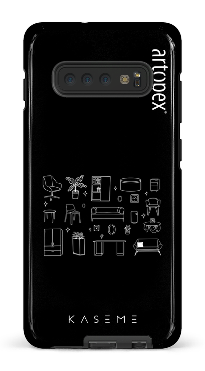 Galaxy S10 Plus Tough L'essentiel noir par Artopex -
