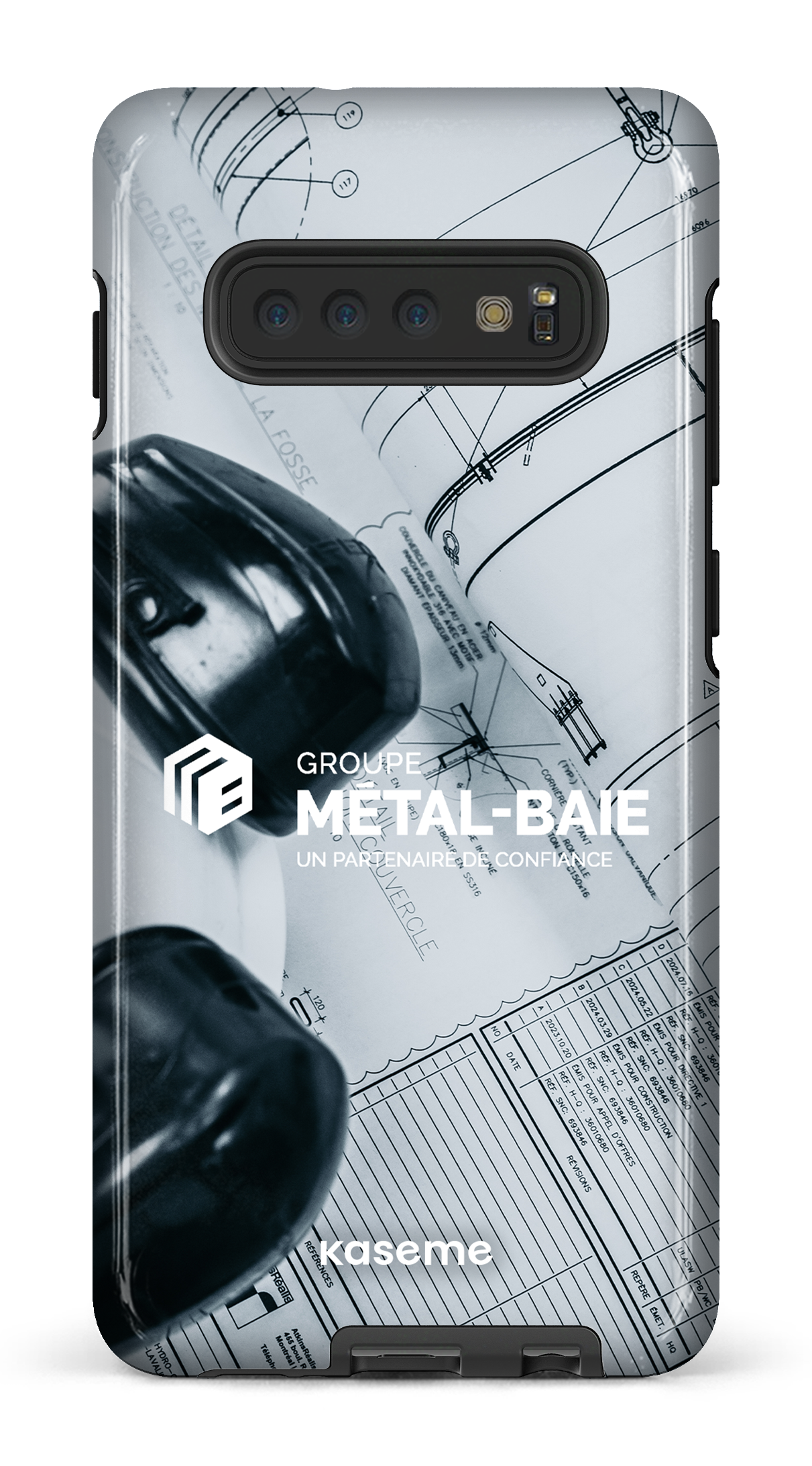 Galaxy S10 Plus Tough Le plan par Métal-Baie -