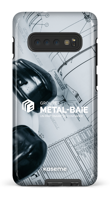 Galaxy S10 Plus Tough Le plan par Métal-Baie -