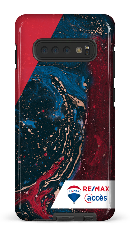 Galaxy S10 Plus Tough Peinture marbrée sombre -
