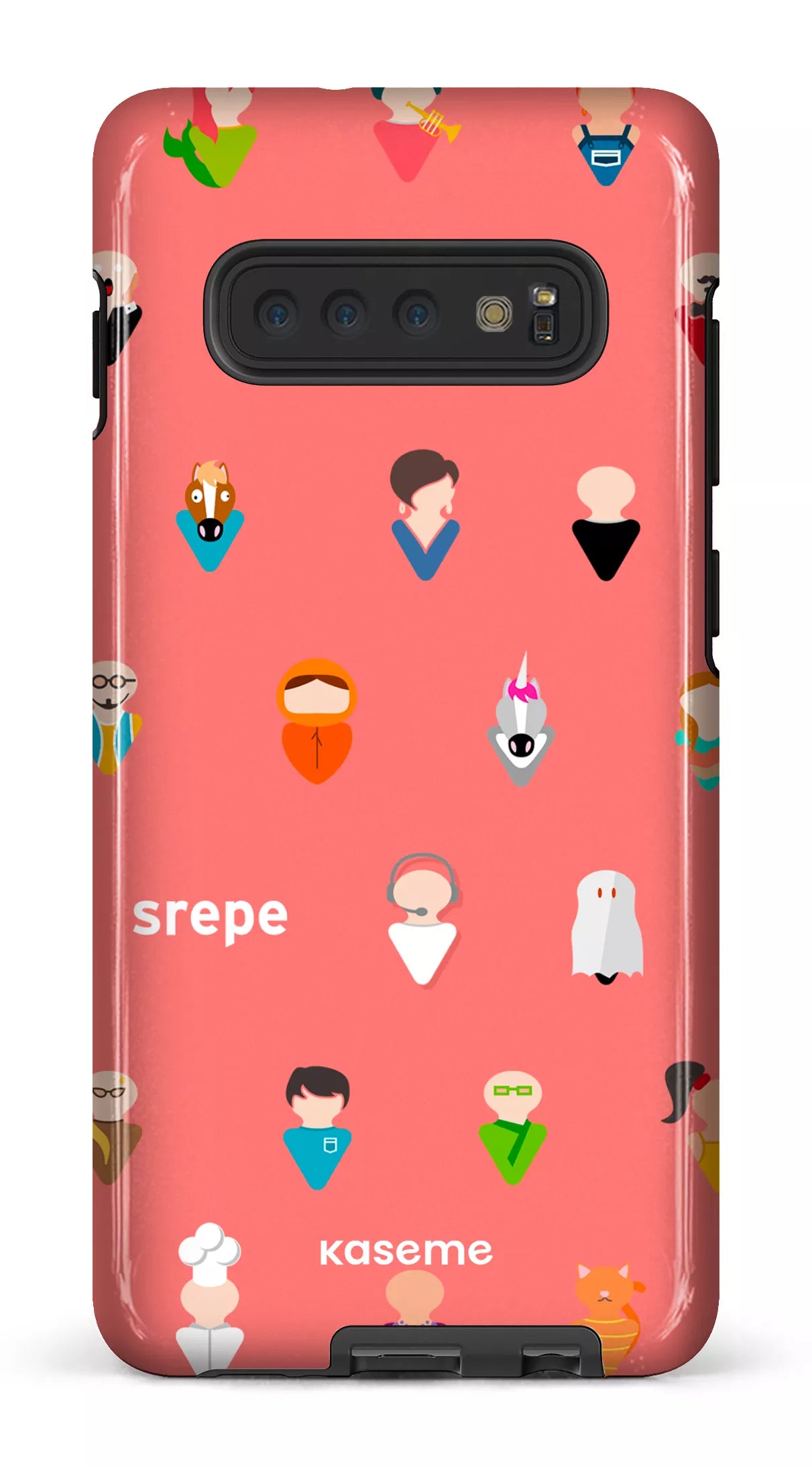Galaxy S10 Plus Tough Personnages Saumon -