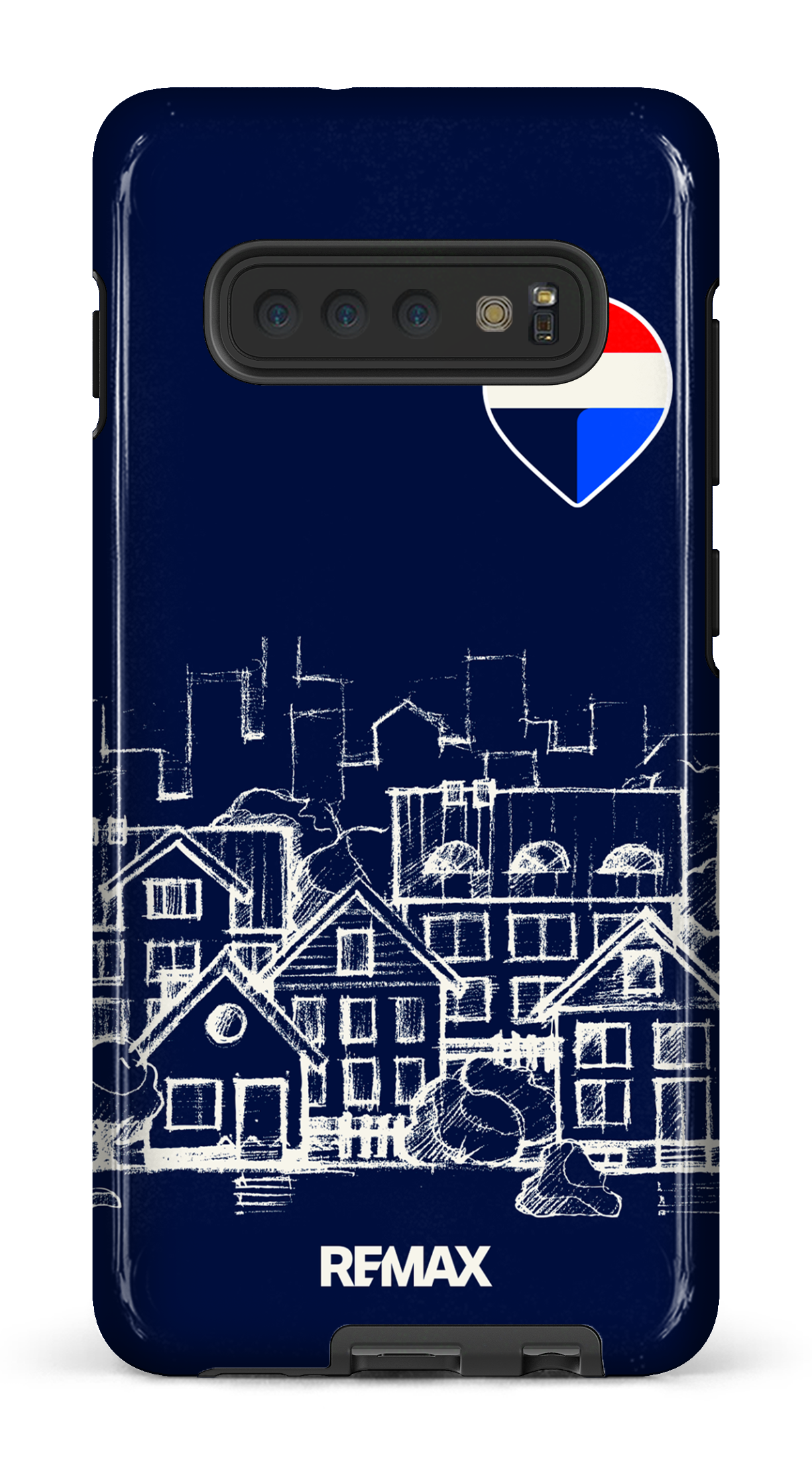 Galaxy S10 Plus Tough Remax Sketch Bleu -