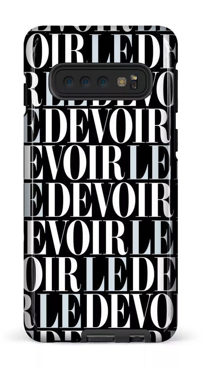 Galaxy S10 Tough Le Devoir — Gros logos -