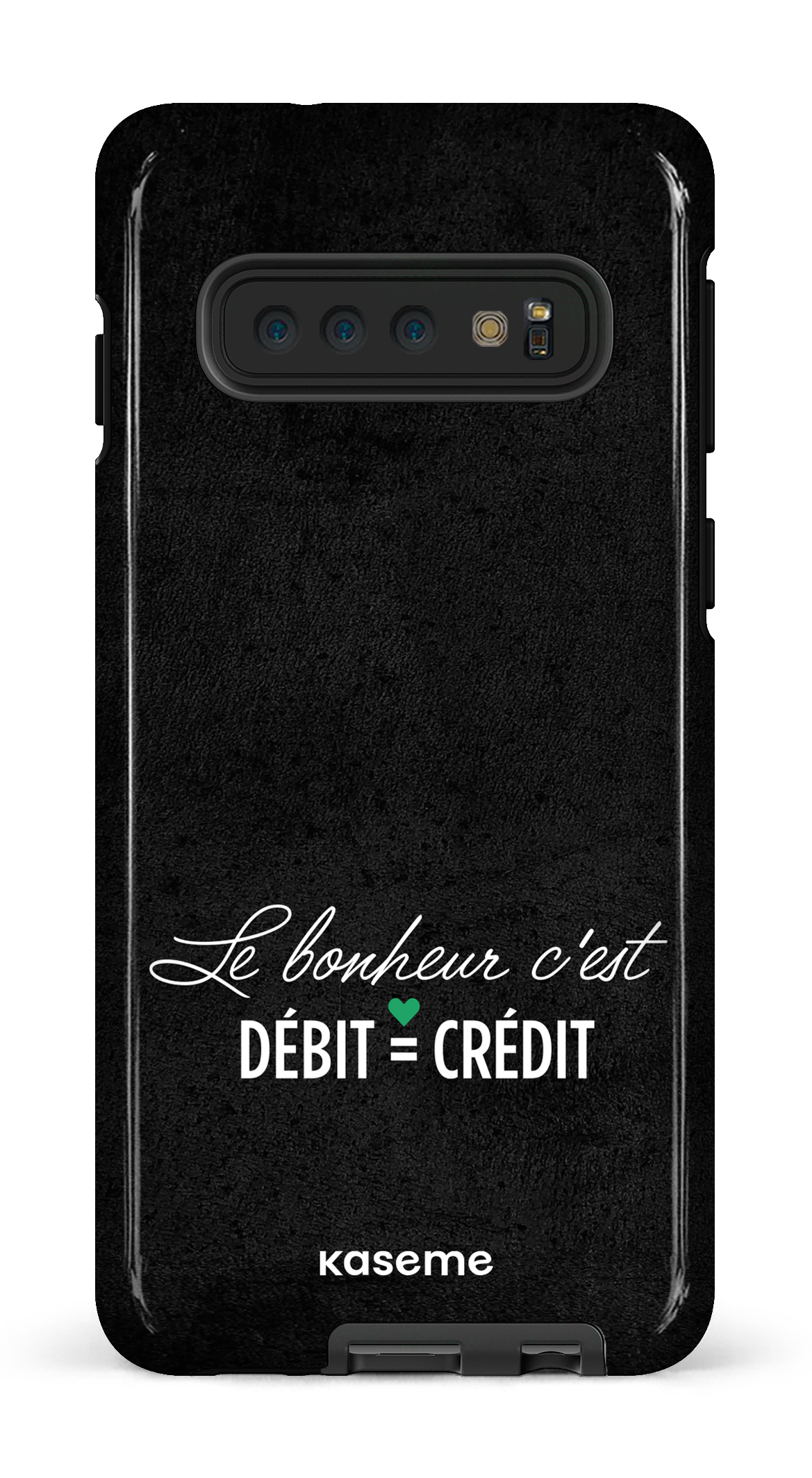 Galaxy S10 Tough Le bonheur c'est débit = crédit (noir) -