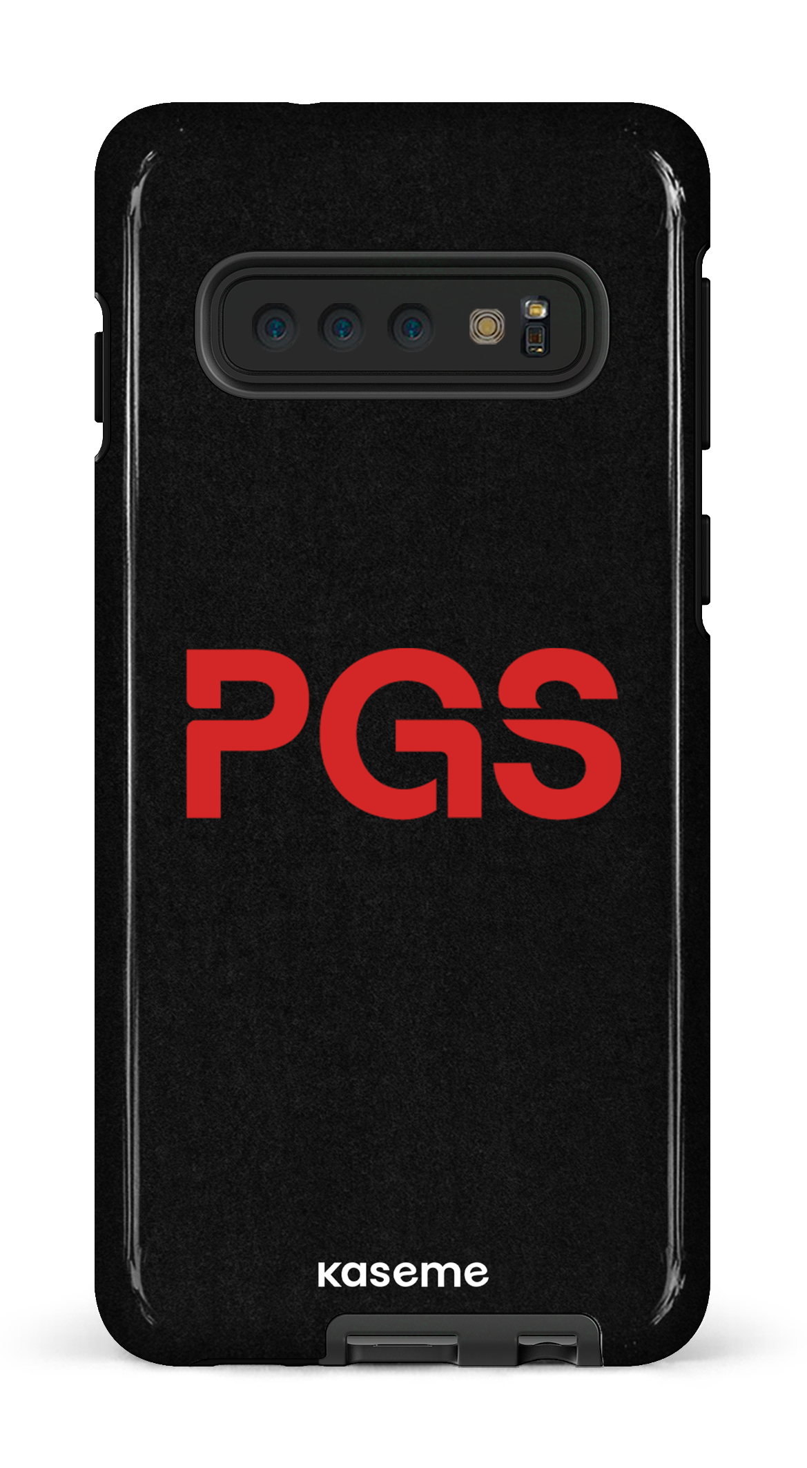 Galaxy S10 Tough PGS Noir&Rouge -