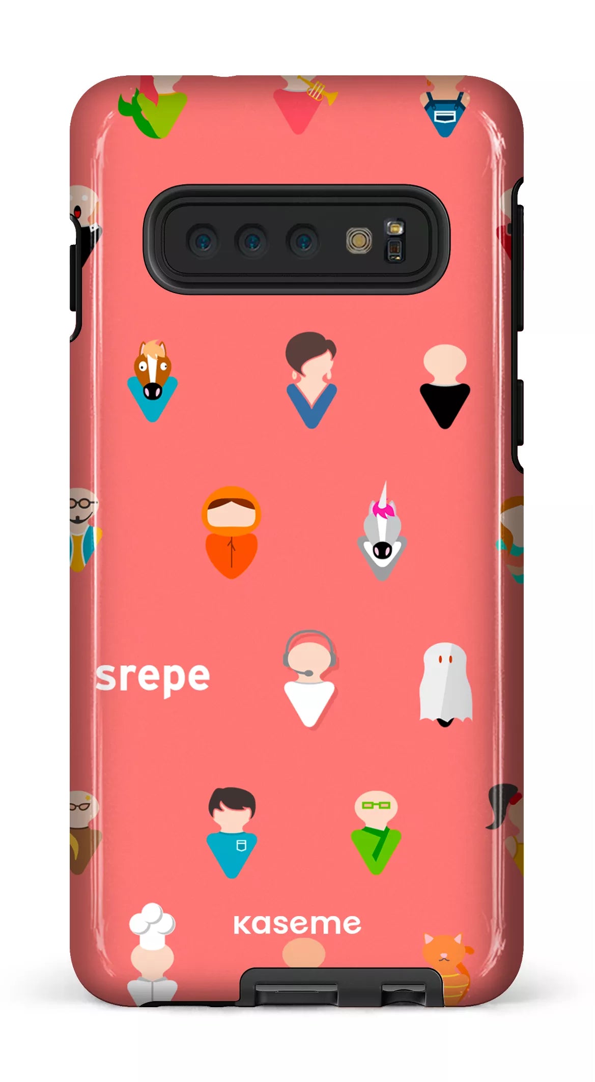Galaxy S10 Tough Personnages Saumon -