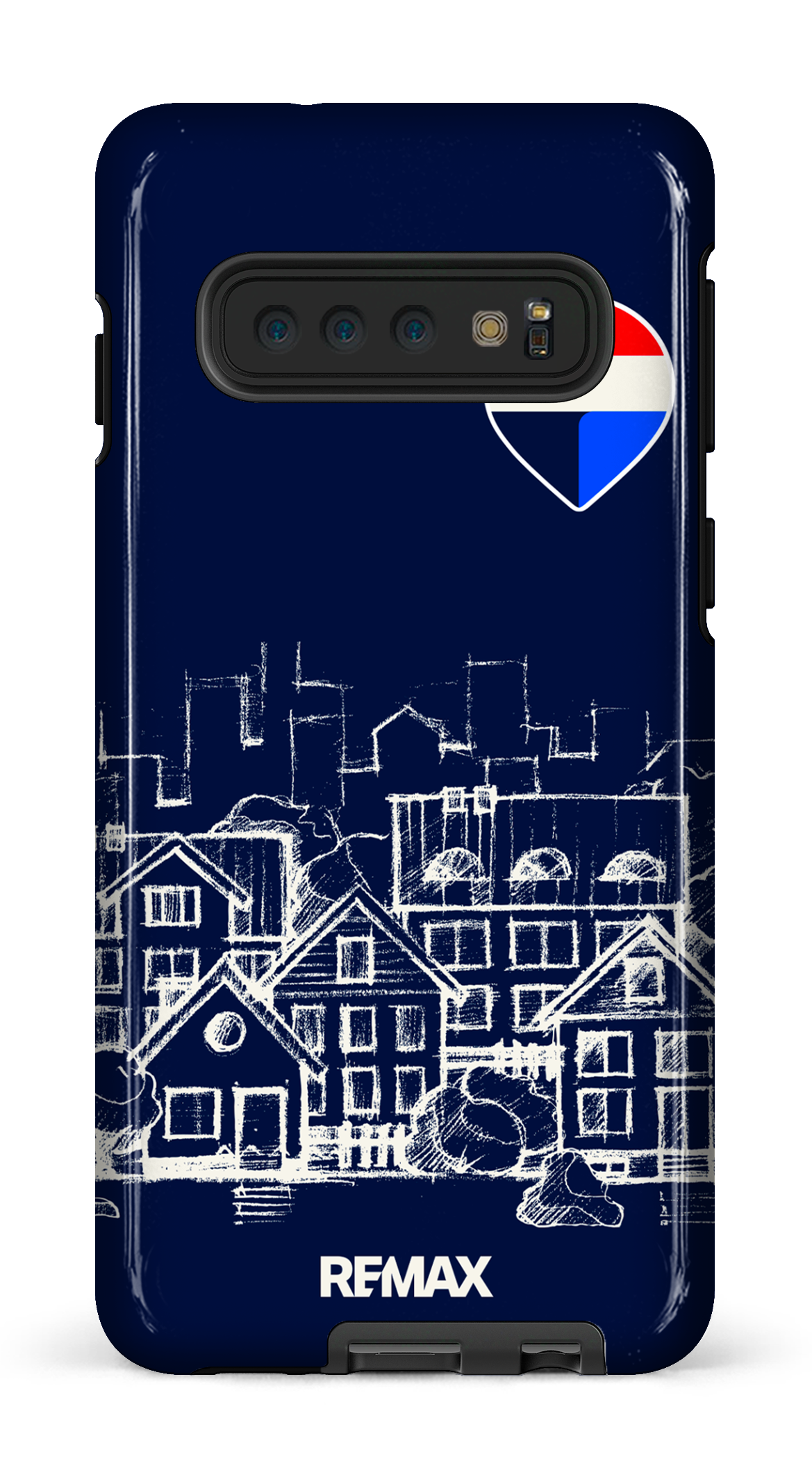 Galaxy S10 Tough Remax Sketch Bleu -