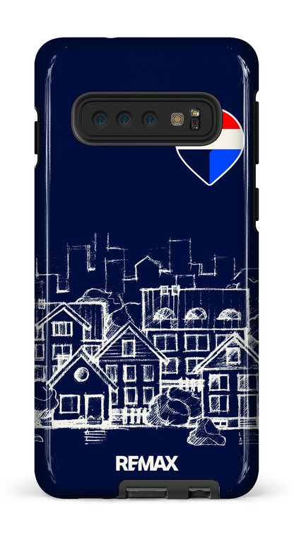 Galaxy S10 Tough Remax Sketch Bleu -