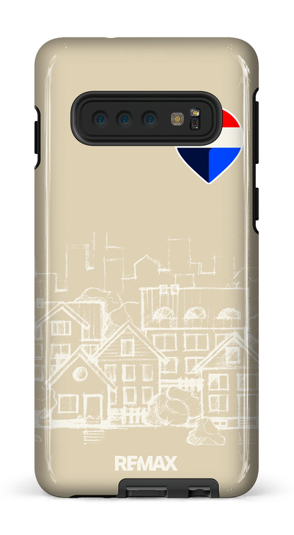 Galaxy S10 Tough Remax Sketch Crème -