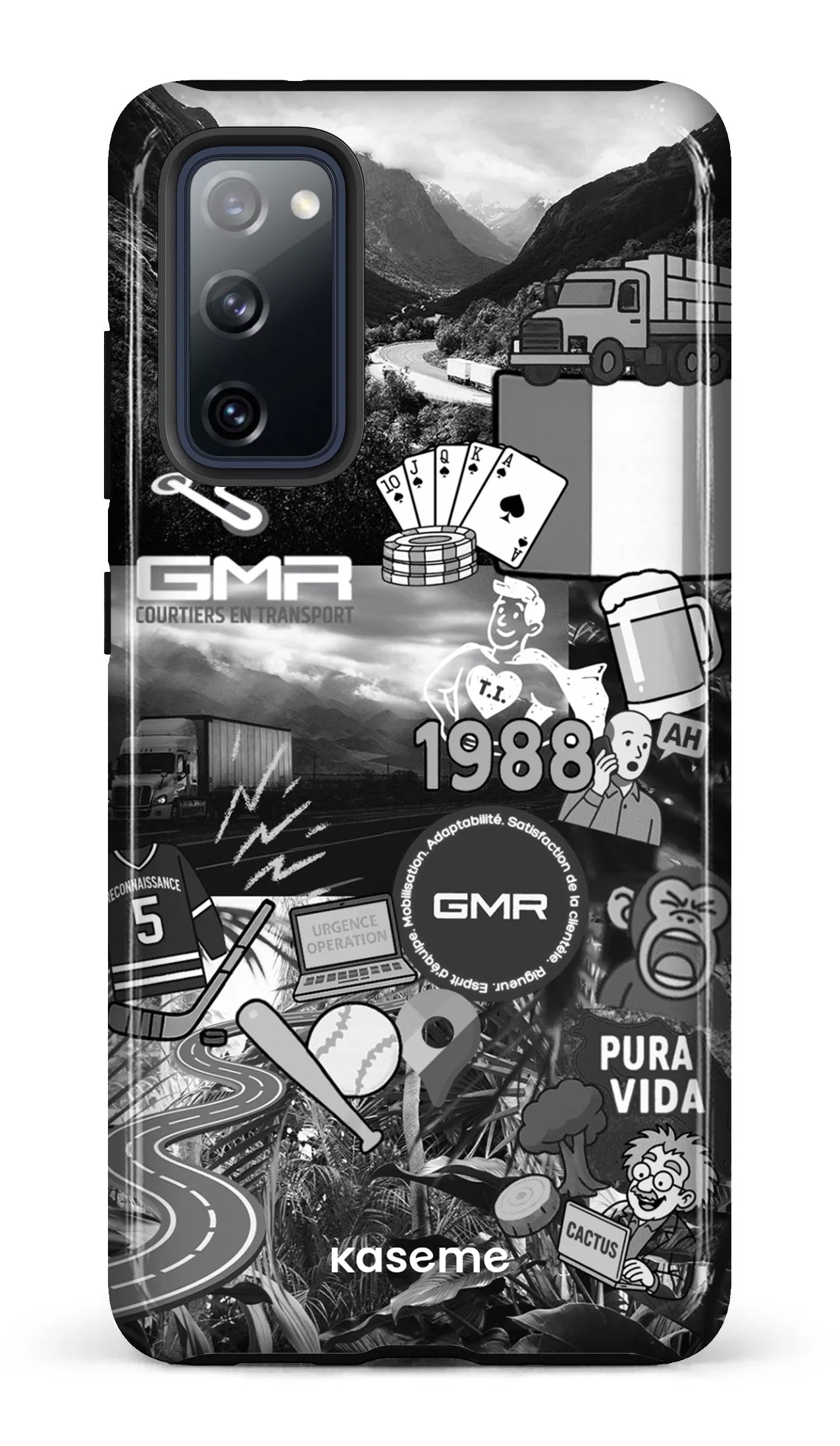Galaxy S20 FE Tough GMR Collage Noir et Blanc -