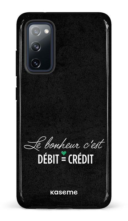 Galaxy S20 FE Tough Le bonheur c'est débit = crédit (noir) -