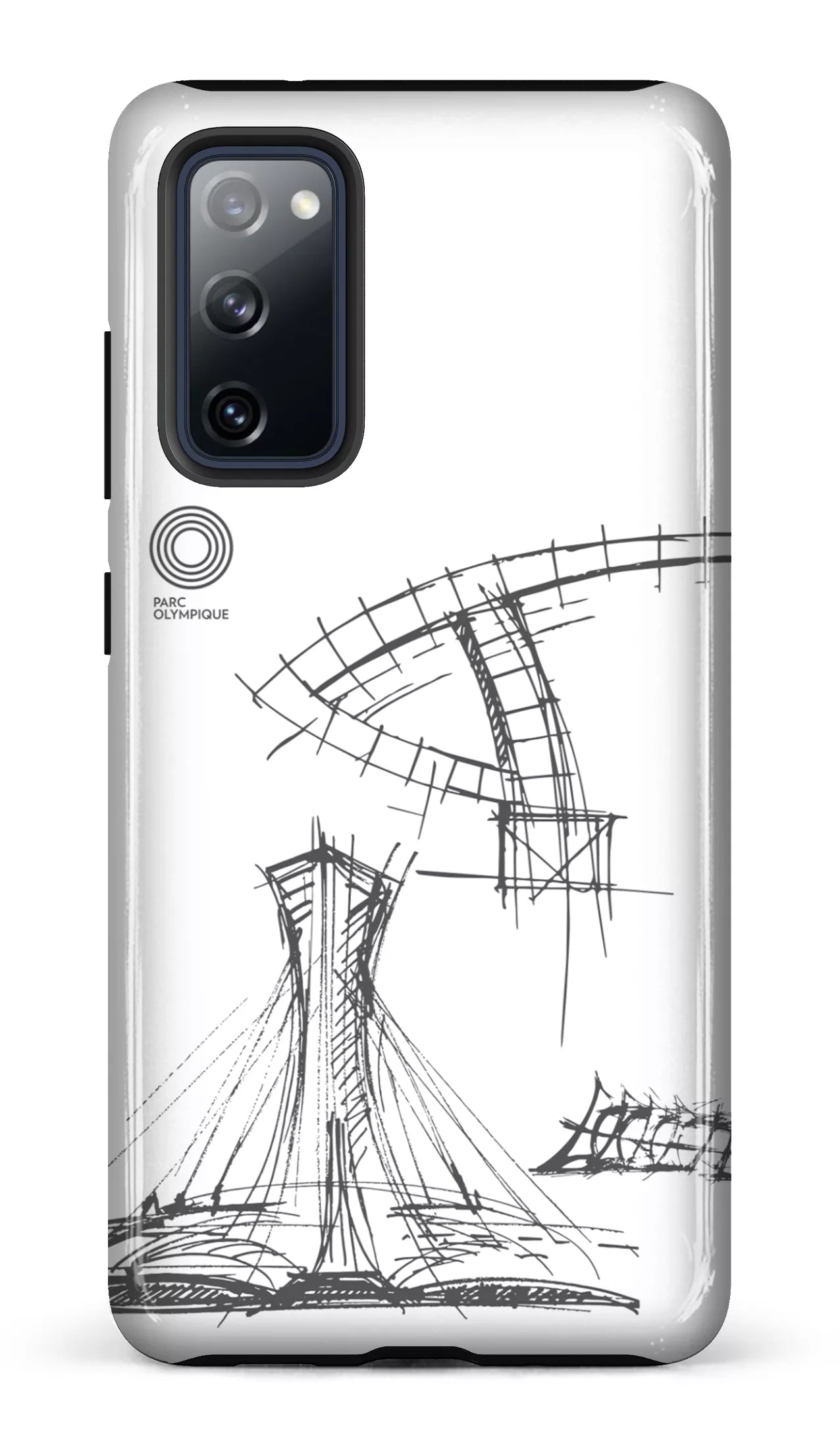 Galaxy S20 FE Tough Parc Olympique - Croquis Plan Blanc -