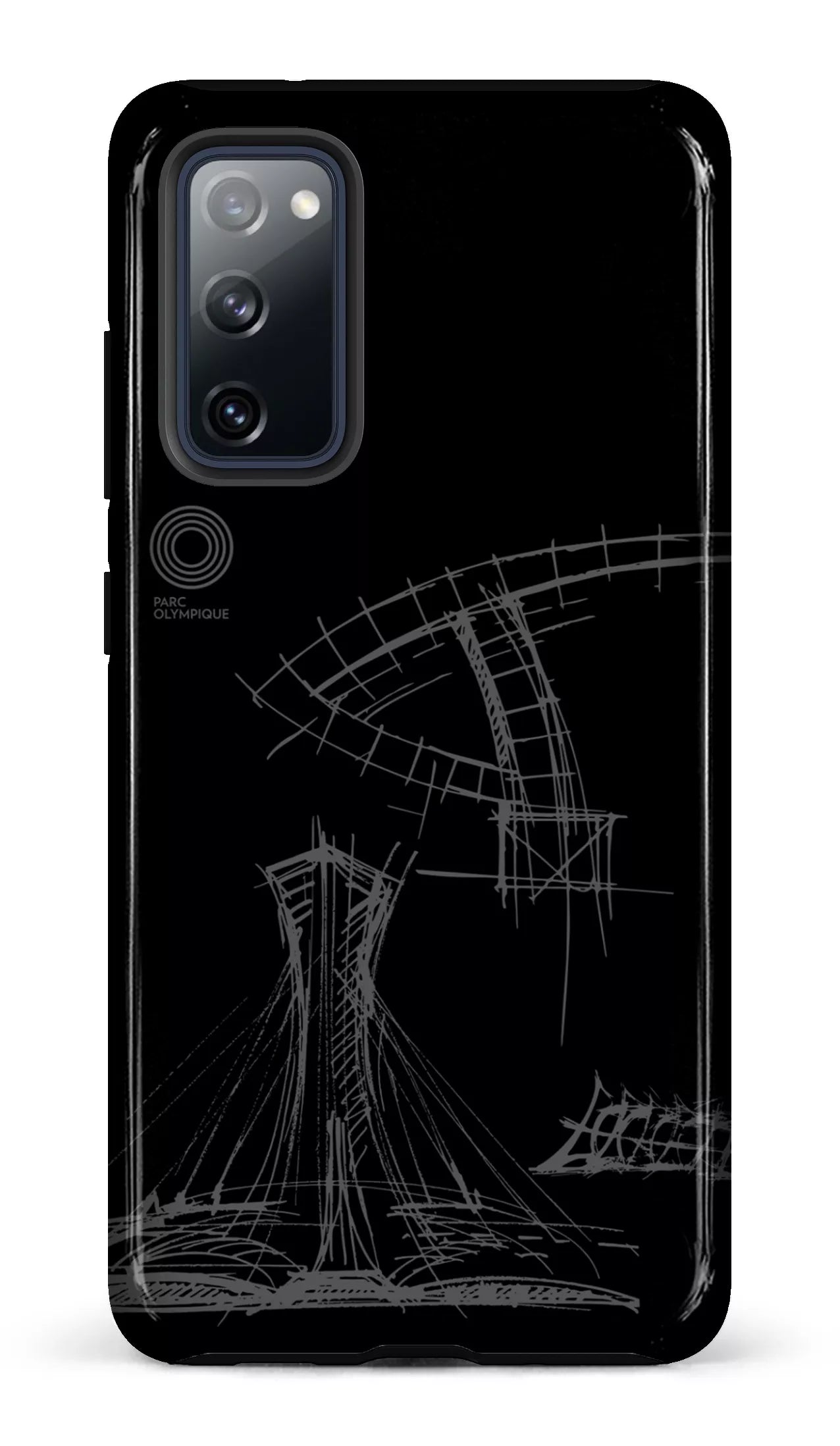Galaxy S20 FE Tough Parc Olympique - Croquis Plan Noir -