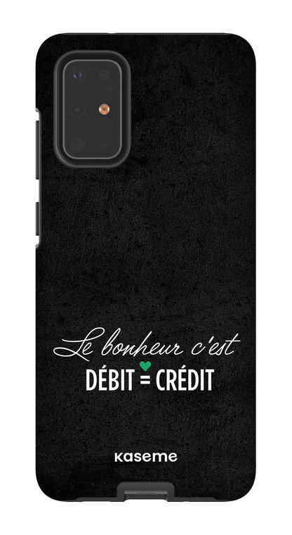 Galaxy S20 Plus Tough Le bonheur c'est débit = crédit (noir) -