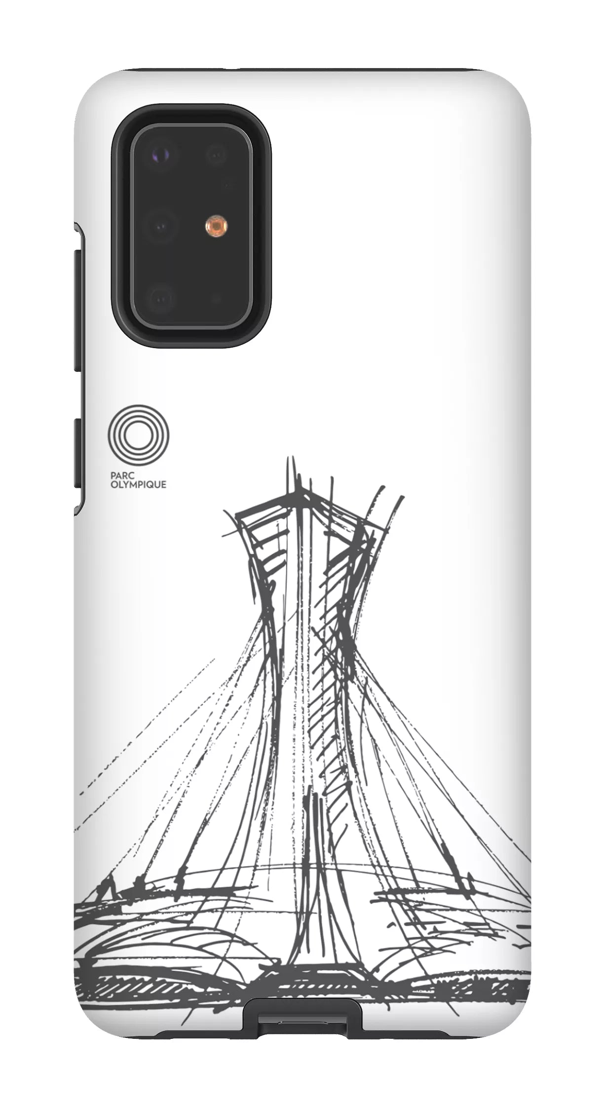 Galaxy S20 Plus Tough Parc Olympique - Croquis Blanc -