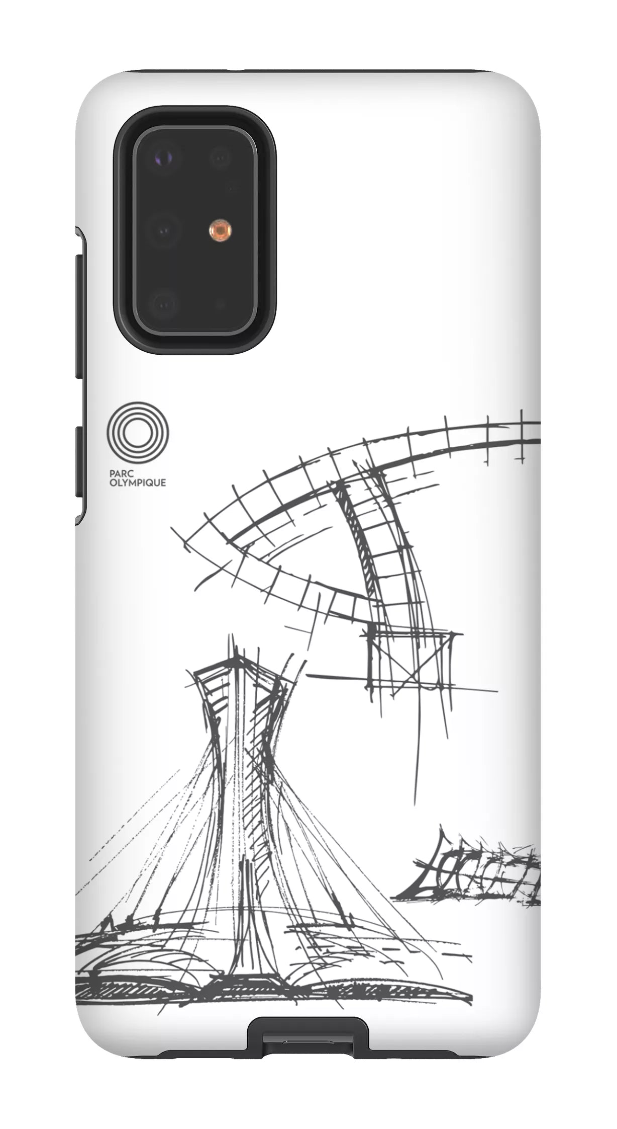 Galaxy S20 Plus Tough Parc Olympique - Croquis Plan Blanc -